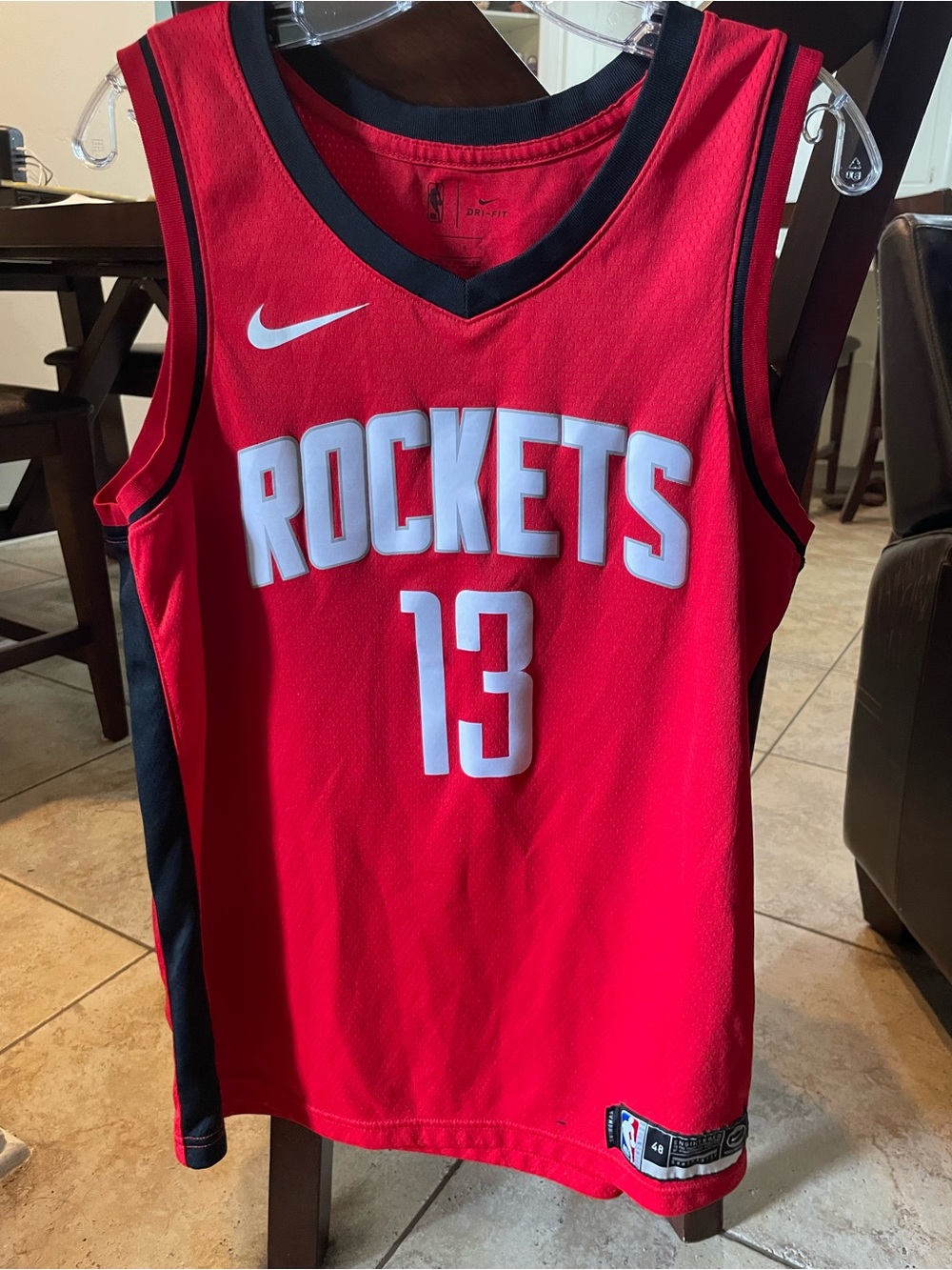 Nike Houston Rockets Red #13 Basketball Jersey : James Harden